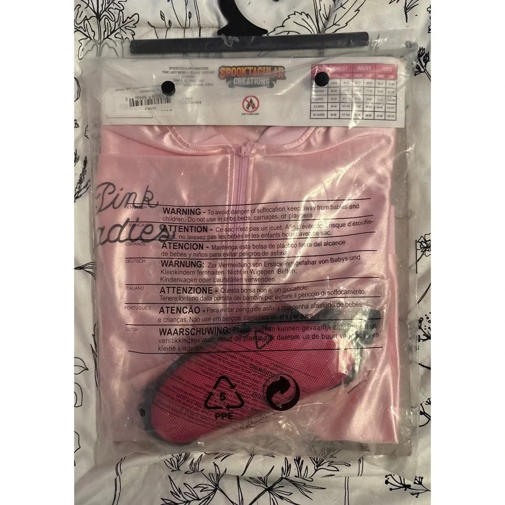 NEW Spooktacular Creations Women's Pink Lady Grease Sandy Halloween Costume,‎ S